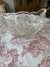 Alte Glasschale Pressglas Antik Schiffform