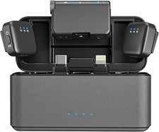 QINOJA M50 Kabellos Lavalier Mikrofon, Ansteckmikrofon für Kamera/Handy/iPhone