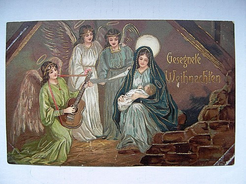 Weihnachtskarte prägekarte - ak,