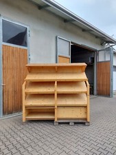 Verkaufsregal Holz 2,4m x 0,8m x 2,2m
