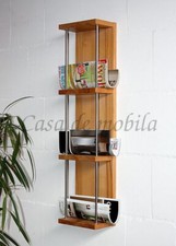 Zeitungsregal hängendes regal Wandregal 22x85x12 TAKE IT Kernbuche massiv geöit