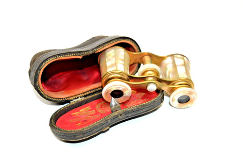Jugendstil opernglas perlmutt - jugendstil,
