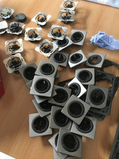 Konvolut Gira  Ältere Steckdosen und Abdeckungen schwarz/ silber