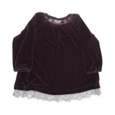 Baby by Lindex, Kleid, Größe: 74, Lila/Weiß, Baumwolle/Polyester, Samt #GqL