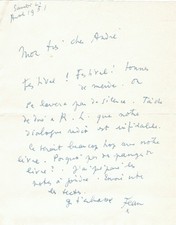 Jean COCTEAU - Signierter