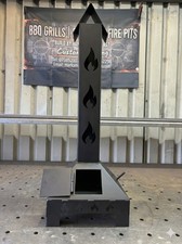 Strapazierfähiger Stahl-Schmiertopf | Outdoor-Terrassenheizer & Gartenofen | Industrie F