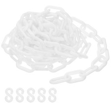 Weiße Kunststoffkette, 10