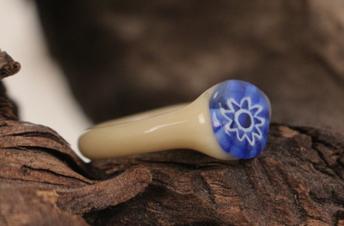 Millefiori glasring blume - glasring,