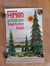 Altes plakat bayerischen wald - altes,
