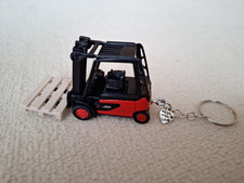 Premium Schlüsselanhänger Linde Gabelstapler FORKLIFT Siku Maschine Lager Regal
