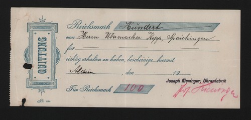 Spaichingen quittung 1930 - quittung,