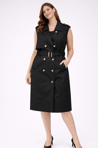 Kleid weste 50 schwarz - kleid-weste,