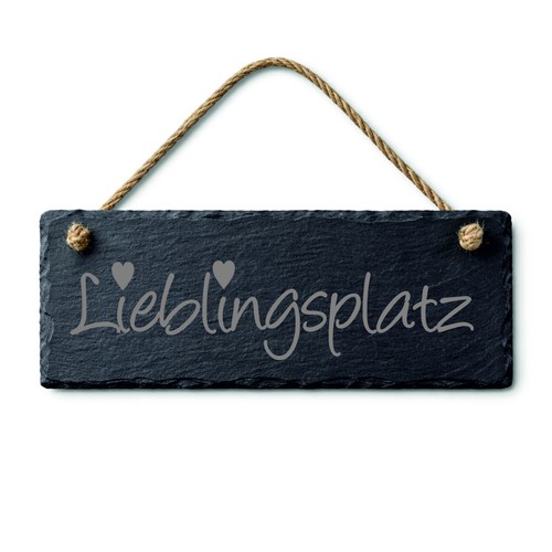 Schiefertafel lieblingsplatz - schiefertafel,