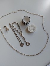 Konvolut Thomas Sabo Charm Club 2 Armbänder Herz Eifelturm Halskette 925 Silber