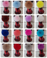 Kunstfell Pompon Flauschige Bommel 8 Cm Kugeln Für Mütze Schlüsselanhänger