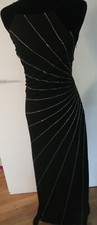 Abendkleid Kleid Gr. S schwarz mit Schal