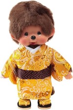 Kyugetsu Monchhichi Junge Puppe Kimono Gold Ver. Japan Limited Plüschtier Neu