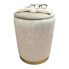 Hocker Samt Sitzhocker Samthocker Aufbewahrungshocker Beistellhocker Stauraum