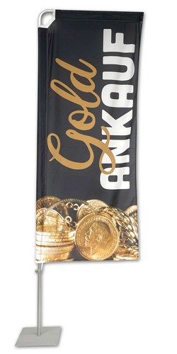 Goldankauf beachflag rechteck - goldankauf,