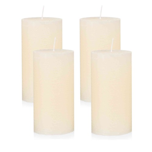 Rustikale kerzen creme 4er set - creme,