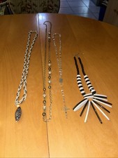 4 x Modeschmuck Halsketten, Vintage,lange  Ketten ,weiteres siehe Fotos bitte