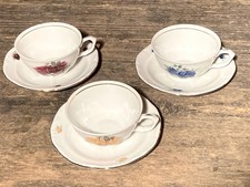 Tassen 3er Set  Walbrzych Porzellan Polen