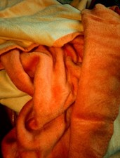 Wolldecke Knallorange Neu In