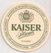 Bayerische Brauerei Kaiserslautern - alter Bierdeckel "Kaiser Pilsener"
