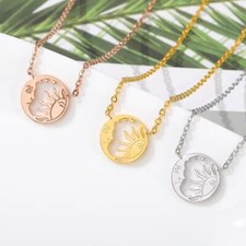 Halskette Sonne Mond Halbmond