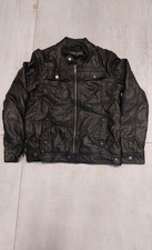 Jungen Lederjacke, schwarz, Gr. 146/152