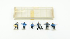 Preiser 225 H0 6x Figuren Bahnbedienstete Schaffner Bahnhof OVP Diorama 1:87 Set