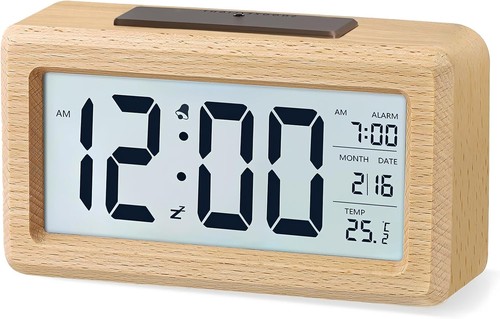 Digital wecker holz - digital, tischuhr