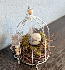 Deko Frühling Vogel im Käfig