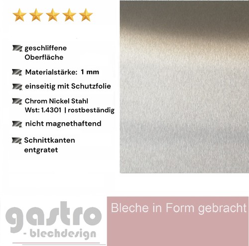 Edelstahl blech k240 - edelstahl,