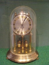 Drehpendeluhr Jahresuhr Fa.Dugena  Quarzwerk  Acrylglasdom