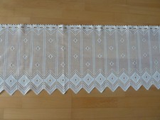 Gardine / Küchengardine / Scheibengardine weiß 190 cm x 40/43 cm