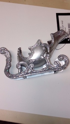 Baumdeko schlitten silber - baumdeko,,