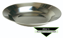 Teller Suppenteller Geschirr Edelstahl Camping Outdoor groß 22cm rostfrei robust