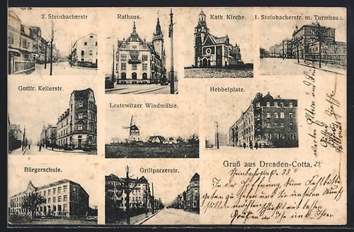 Dresden cotta rathaus - ak,