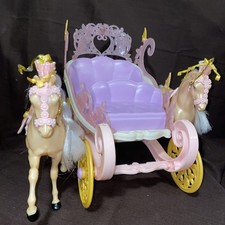 Barbie Dorfmädchen Kutsche Inselponys The Princess and Pauper Unvollständig Set