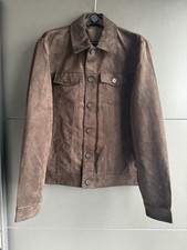 Mango Herren Wildleder Jacke Braun Gr. M