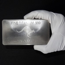 Für Weihnachten: 10 oz TITANBARREN Känguru  Kangaroo 999 Titan Barren 10oz Unzen