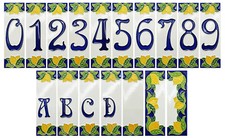 Hausnummer Keramik Zahlen