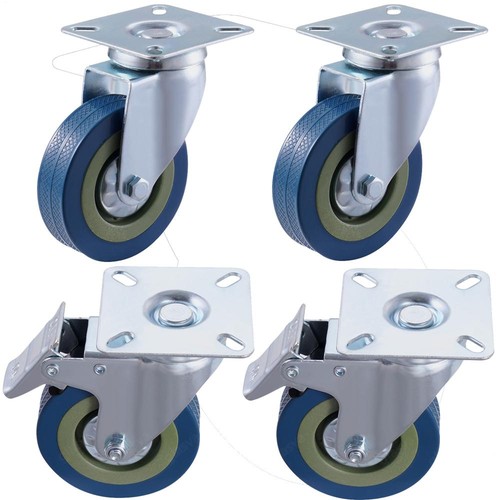 4er set schwerlastrollen mit - set,