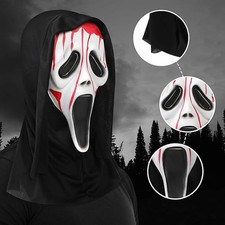 Scream Maske, Ghostface Maske, Halloween-Gruselfilm-Scream Maske, Ghostface