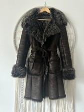 Mantel Leder Fell Schmuckstück Gr.36