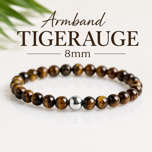 Tigerauge perlenarmband 8mm - tigerauge,