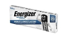 10 x Energizer Ultimate Lithium AA Mignon Batterie FR6 L91 1,5V im Streifen