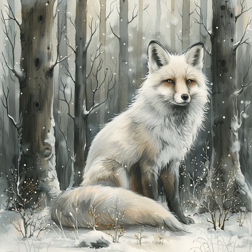 Deko bild fuchs polarfuchs - deko,