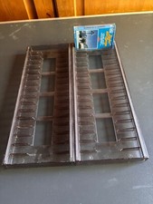 2 MC KASSETTEN REGAL HÖHE 8 cm mit MC  FÜR SCHUBLADEN  AUFBEWAHRUNG insges 34 MC